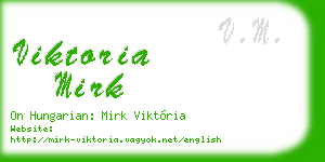 viktoria mirk business card